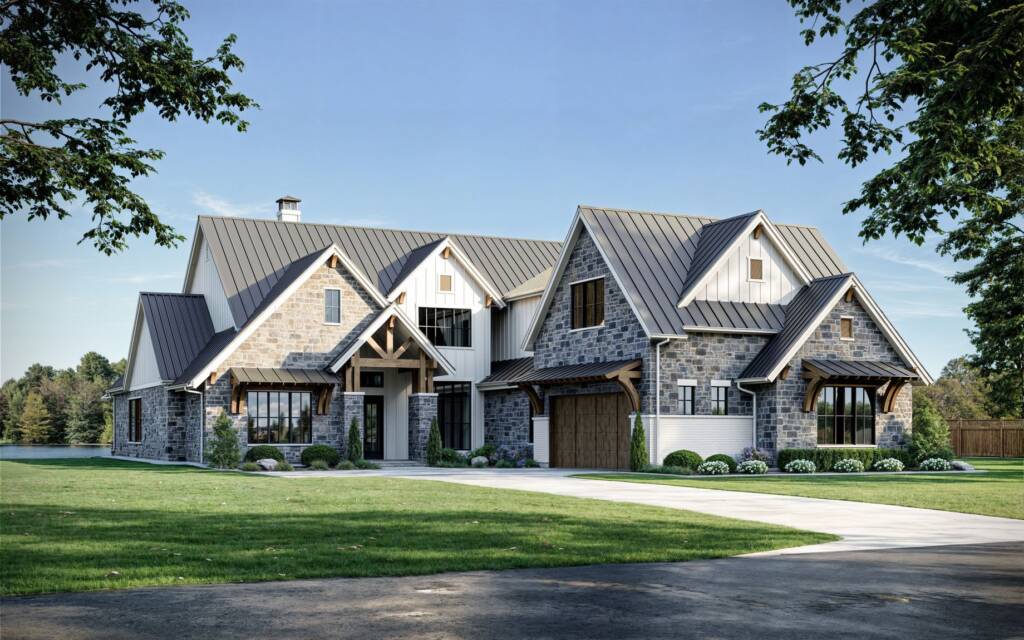 Albright Land & Development at Cedar Creek Lake | Sample home rendering of models available at The Groves development.
