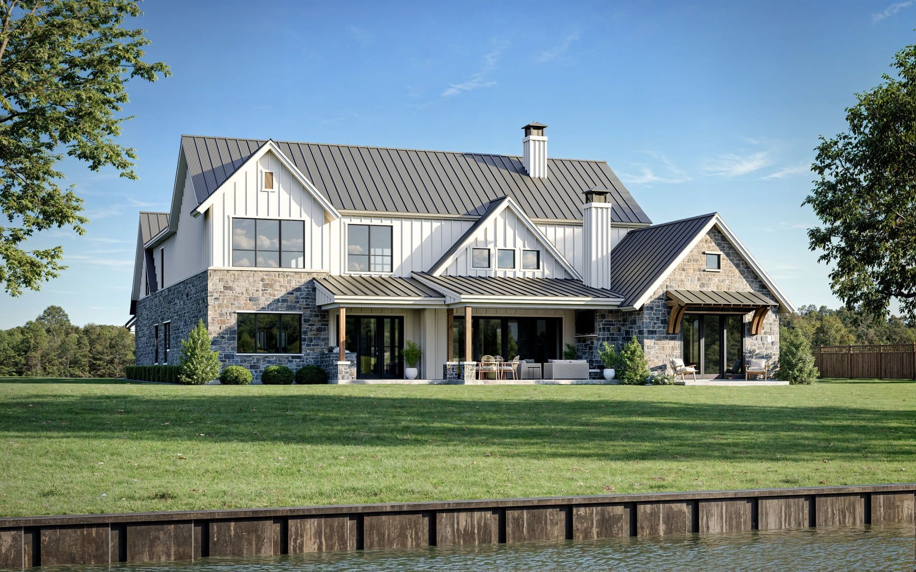 Albright Land & Development at Cedar Creek Lake | Sample home rendering of models available at The Groves development.